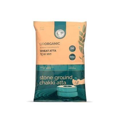 GirOrganic Stoneground 5 kg Sharbati Wheat Atta/Flour